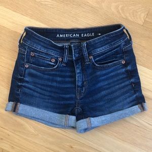 American Eagle denim high waist shorts, used but in good condition
